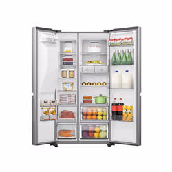 Hisense RS818N4IIE side-by-side refrigerator Freestanding 632 L E Stainless steel