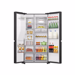 Hisense RS818N4IFE side-by-side refrigerator Freestanding 632 L E Black