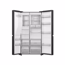 Hisense RS818N4IFE side-by-side refrigerator Freestanding 632 L E Black