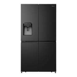 Hisense RQ760N4SBFE side-by-side refrigerator Freestanding 584 L E Black, Stainless steel