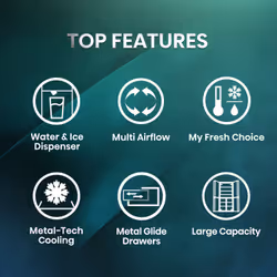 Hisense RQ760N4SBFE side-by-side refrigerator Freestanding 584 L E Black, Stainless steel
