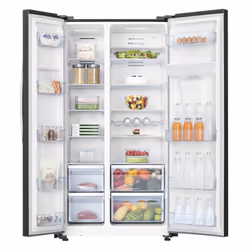 Hisense RS741N4WBE side-by-side refrigerator Freestanding 578 L E Black