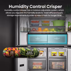 Hisense RQ768N4GBE side-by-side refrigerator Freestanding 591 L E Black - Additional view 4