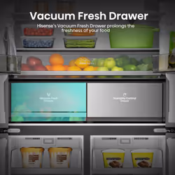 Hisense RQ768N4GBE side-by-side refrigerator Freestanding 591 L E Black - Additional view 5