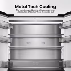 Hisense RQ768N4GBE side-by-side refrigerator Freestanding 591 L E Black - Additional view 7