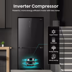 Hisense RQ768N4GBE side-by-side refrigerator Freestanding 591 L E Black - Additional view 8