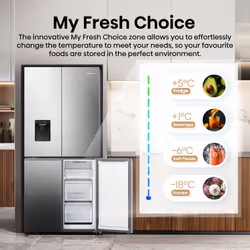 Hisense RQ5P470SMIE fridge-freezer 482 L E Silver, Stainless steel - Additional view 7