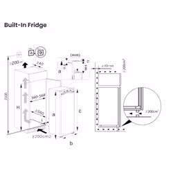 Hisense RL3B303SAWE fridge Built-in 300 L E White - Additional view 7