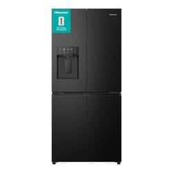 Hisense RQ5P470SYFD side-by-side refrigerator Freestanding 483 L Black, Stainless steel