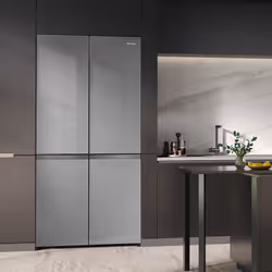 Hisense RQ768N4GVE side-by-side refrigerator Freestanding 591 L E Black