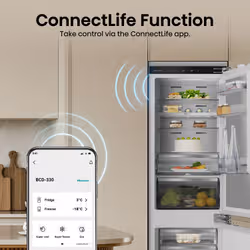 Hisense RB5B250SSWC1 Integrated Smart 60/40 Fridge Freezer - Sliding Hinge - C Rated - White - Additional view 6