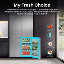 Hisense RQ5P640SSSD side-by-side refrigerator Freestanding 647 L D Stainless steel - Additional view 4