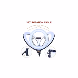 AGM 14inch Ring Light with Tripod Stand Phone Holder and Bluetooth Remote with Dimmable 3 Light Modes & 10 Brightness Level for Video/Photography/Live