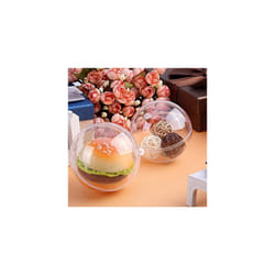 AGM 20pcs 10cm Clear Baubles, DIY Fillable Craft Shatterproof Christmas Tree Ball Ornaments, for Xmas New Year or other Winter Theme Decorations