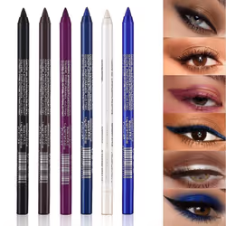Multifunctional eyeshadow pencil Monochrome Eyeliner pencil Pearl glitter glue Eyeliner pencil Eye makeup pen - as the picture