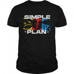 Iconic Logo Simple Plan Music Band shirt - L