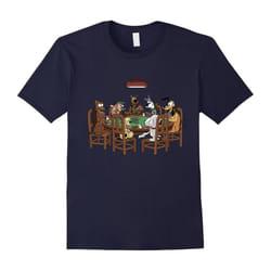 Poker Dogs shirts Dog lover tee shirts-Father's Day - L