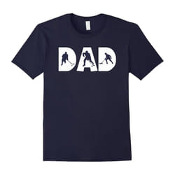 Men's Dad Father's Day âHockey Dadâ Funny Tee Shirts â DAD T SHIRT-Father's Day - XXL