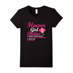 Flower Girl Gifts Shirt Flower Girl Duties-Father's Day - M