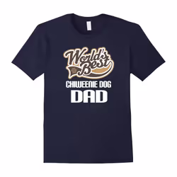 Chiweenie Dog Dad T-shirt (Worlds Best) Pet Owner Tee-Father's Day - L