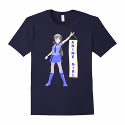 Anime Girl Fan T-shirt for Anime Lover-Father's Day - L