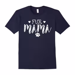 Fur Mama Paw Dog Cat Animal Lover Shirt-Father's Day - XL