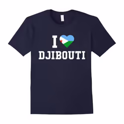 I Heart Love Djibouti Flag Of Native Pride Shirt T-Shirt-Father's Day - XXXL
