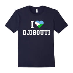 I Heart Love Djibouti Flag Of Native Pride Shirt T-Shirt-Father's Day - XXXL