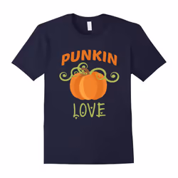 CUTE PUNKIN LOVE T-SHIRT Halloween Costume Gift-Father's Day - XL