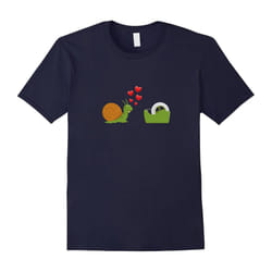 Cute âSnail Loves Tape Dispenserâ T-Shirt â LOVE, Couple-Father's Day - S