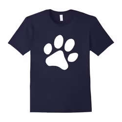 Dog Paw Print T Shirt Dog Owner Lover Gift for Men Women Kid-Father's Day - S