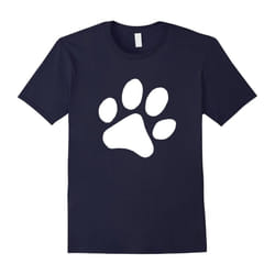 Dog Paw Print T Shirt Dog Owner Lover Gift for Men Women Kid-Father's Day - XL