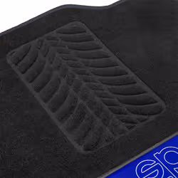 SPARCO SPF510BL Floor mat set Polyester Front and Rear 4 black 66 x 47 cm (front), 37 x 47 cm (rear)