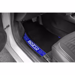 SPARCO SPF510BL Floor mat set Polyester Front and Rear 4 black 66 x 47 cm (front), 37 x 47 cm (rear) - Additional view 4