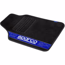SPARCO SPF510BL Floor mat set Polyester Front and Rear 4 black 66 x 47 cm (front), 37 x 47 cm (rear) - Additional view 6