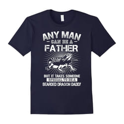 Bearded dragon- bearded dragon daddy father-Father's Day - L
