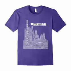 I Love Architecture T-shirt Profession Heart Buildings-Father's Day - XXL