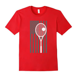 American Flag Tennis Shirt â I Love Tennis T-Shirt-Father's Day - M