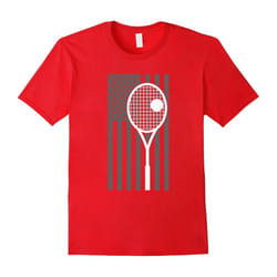 American Flag Tennis Shirt â I Love Tennis T-Shirt-Father's Day - XL