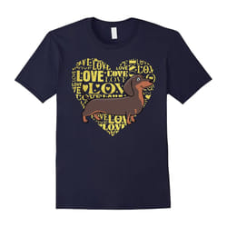I Love My Dachshund â Wiener Dog T-shirt-Father's Day - XL
