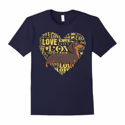 I Love My Dachshund â Wiener Dog T-shirt-Father's Day - XXXL