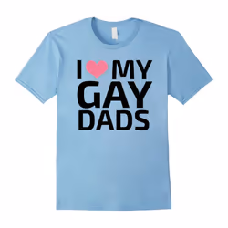 I love my Gay Dads T-shirt Humorous LGBT Shirt Family Shirt-Father's Day - S