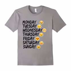 Funny Emoji Days T-Shirt Gift For Emoji Lovers And Fans Tee-Father's Day - M