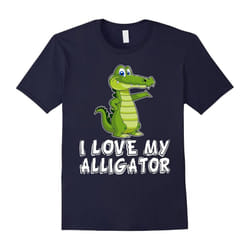 I Love My Alligator T shirt-Father's Day - L