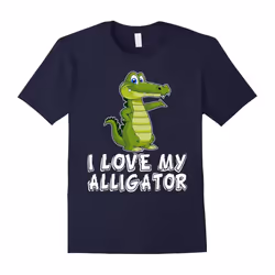 I Love My Alligator T shirt-Father's Day - XXL