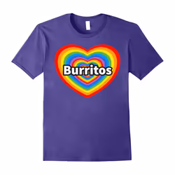 Funny I Love Burritos T-Shirt-Father's Day - L