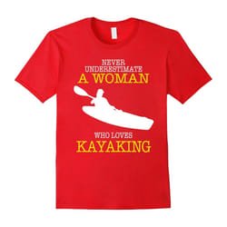 Kayak T-shirt , Never underestimate an old woman who loves K-Father's Day - M