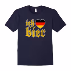 Oktoberfest I Love Beer Ich Liebe Bier Vintage T Shirt-Father's Day - XL