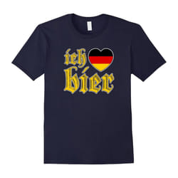 Oktoberfest I Love Beer Ich Liebe Bier Vintage T Shirt-Father's Day - XL