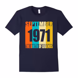 September 1971 46th Birthday Gifts The Birth Of Legends Tee-Father's Day - M